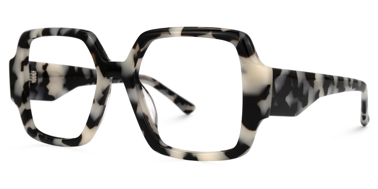 Mabelane - Square Tortoise Eyeglasses | Vooglam Front View