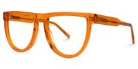 Amiens - Aviator Orange Eyeglasses | Vooglam Front View