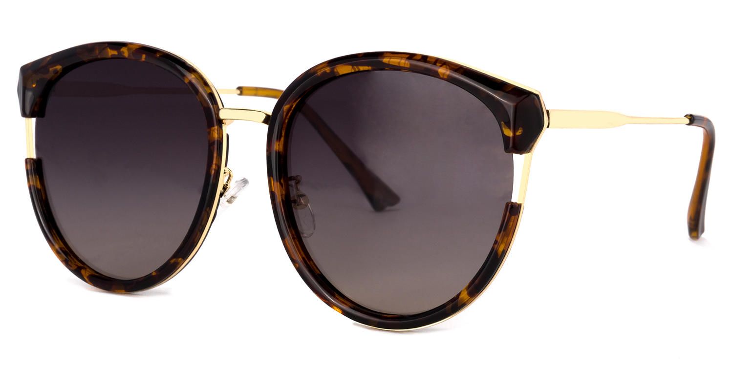 Cat Eye Tortoise Sunglasses | Vooglam.com Front View