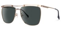 Aafje - Aviator Gold Sunglasses | Vooglam Front View