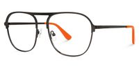 Abdalah - Aviator Dark/Brown Eyeglasses | Vooglam Front View