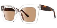 Marilu - Rectangle Crystal Sunglasses | Vooglam Front View