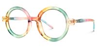 Acadia - Round Multicolor Eyeglasses | Vooglam Front View
