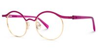 Aceline - Browline Purple Eyeglasses | Vooglam Front View