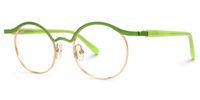 Aceline - Browline Green Eyeglasses | Vooglam Front View