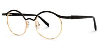 Aceline - Browline Black Eyeglasses | Vooglam Front View