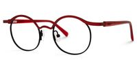 Aceline - Browline Red Eyeglasses | Vooglam Front View
