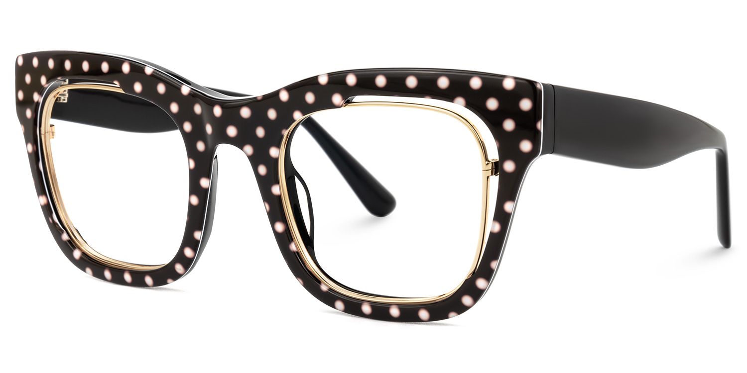 Adeben - Rectangle Pattern Eyeglasses | Vooglam Front View