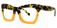 Sienna - Bold Tortoise & Yellow Rectangle Frames