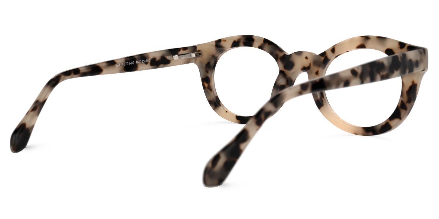 Round Tortoise Eyeglasses | Vooglam.com Side View
