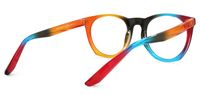 Lagares - Round Colorful Eyeglasses | Vooglam Side View
