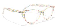 Zeinab Cat Eye Glitter Colorful Eyeglasses - 5