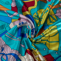 Latest Aqua Blue Scarf | Vooglam.com Angle View