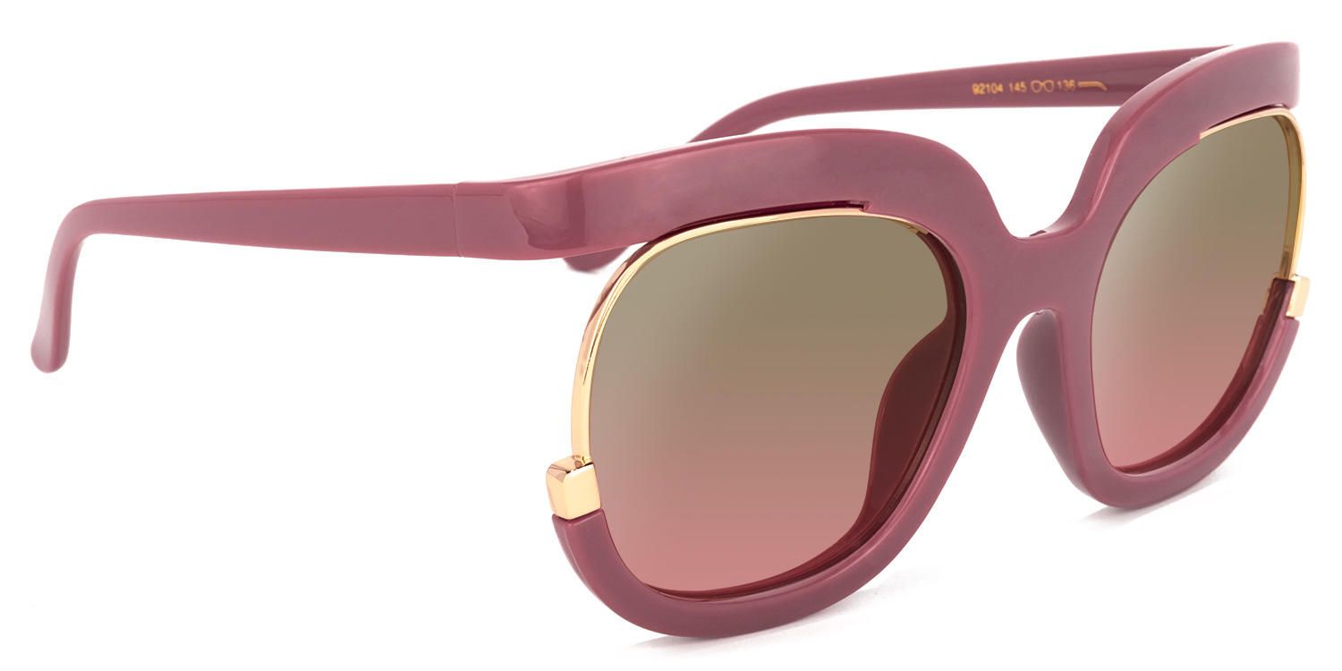 Round Mauve Sunglasses | Vooglam.com 5