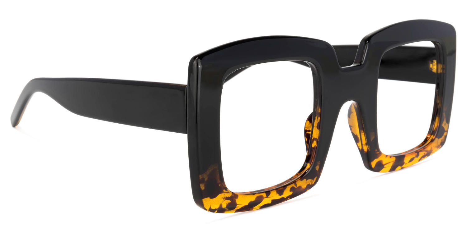 Quiller - Square Black/Tortoise Eyeglasses | Vooglam 5