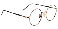 Clara Round Black/gold Eyeglasses