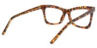 Butterfly Leopard/Print Eyeglasses | Vooglam.com Side View
