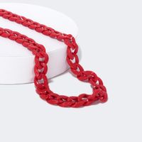 Twist Link Red Glasses Chains | Vooglam.com Side View