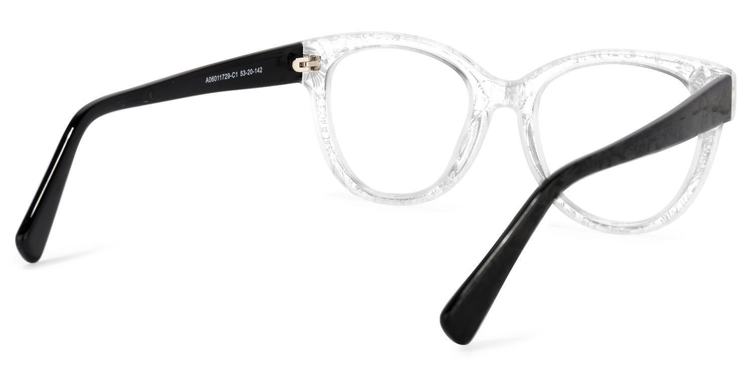 Round Crystal Eyeglasses | Vooglam.com Side View
