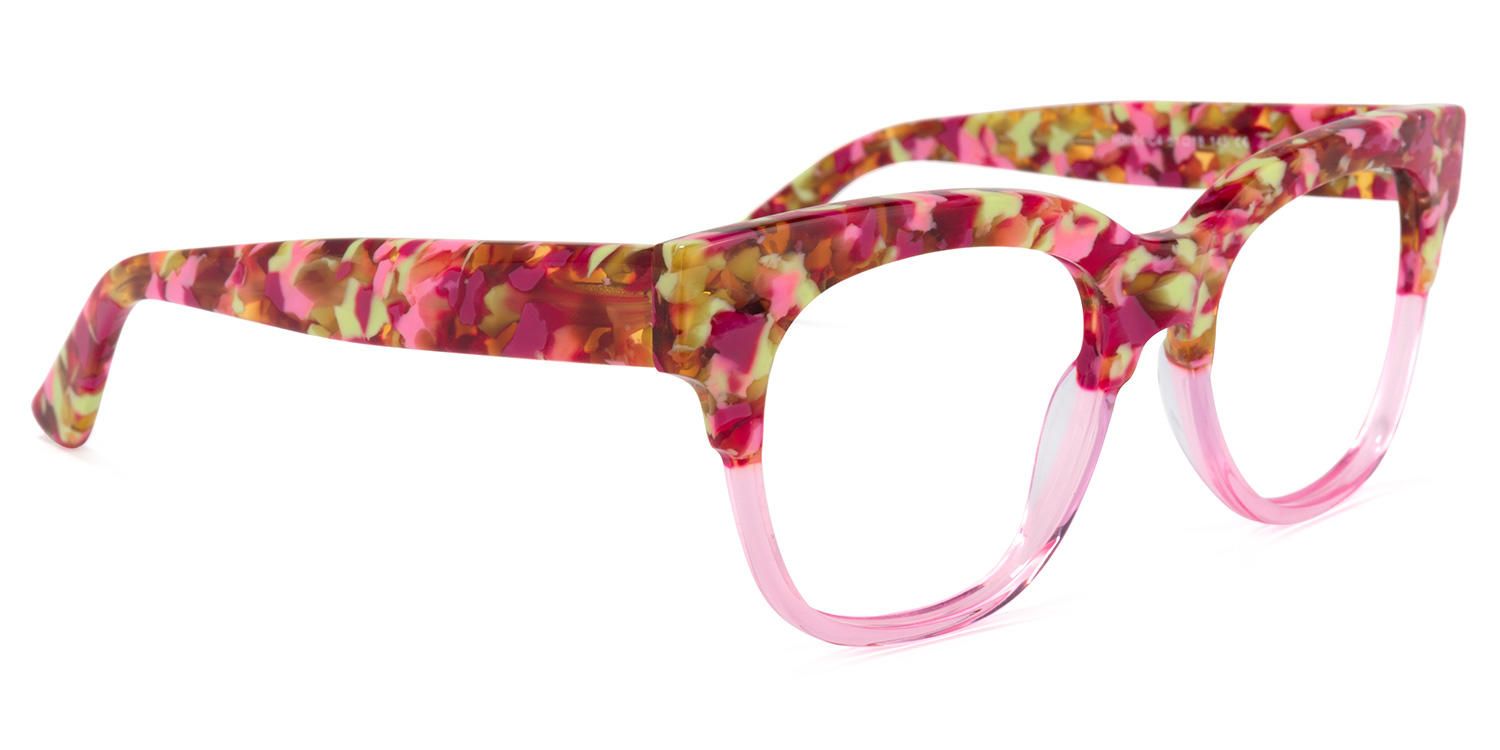 Square Pink Eyeglasses | Vooglam.com 5
