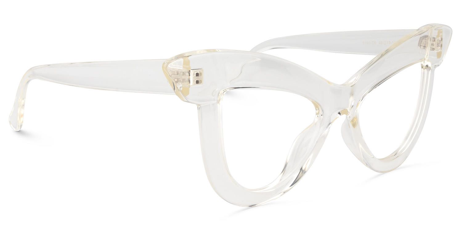 Cat Eye Crystal Eyeglasses | Vooglam.com 5