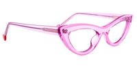 Cat Eye Pink Eyeglasses | Vooglam.com 