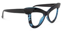Cat Eye Blue/Tortoise Eyeglasses | Vooglam.com 