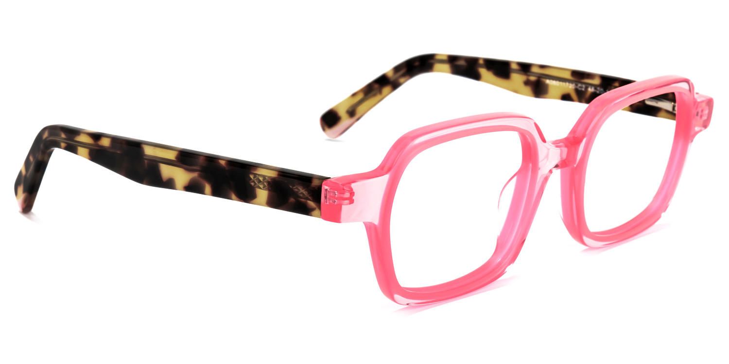 Funmi - Rectangle Pink Eyeglasses product detail 5
