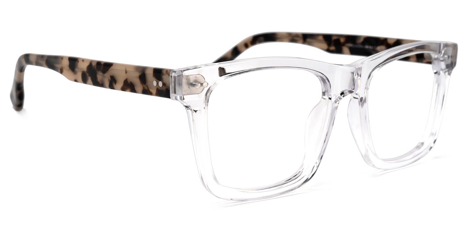 Rectangle Crystal Eyeglasses by Vooglam.com - Product View 5