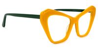 Cat Eye Medium/Yellow Eyeglasses | Vooglam.com