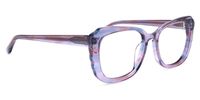 Rectangle Purple Eyeglasses | Vooglam.com 