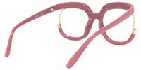 Fredia - Square Pink Eyeglasses | Vooglam Side View