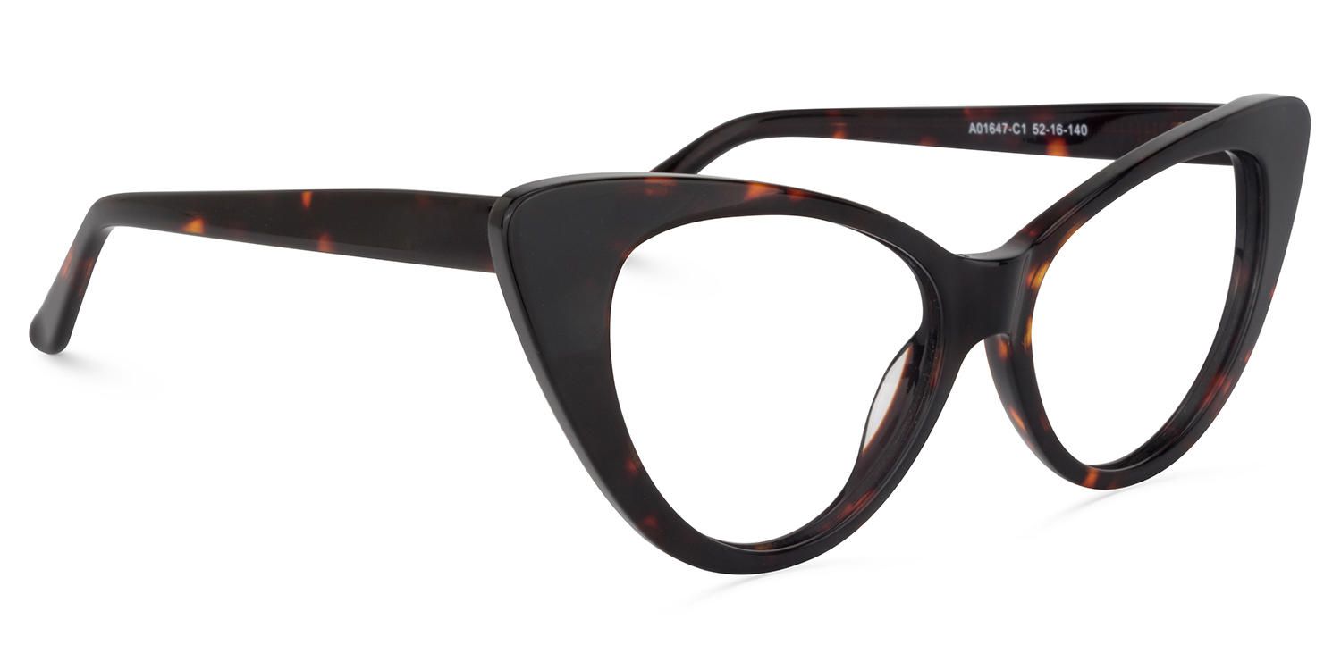 Unique Cat Eye Tortoise Eyeglasses│Vooglam Optical Glasses 5