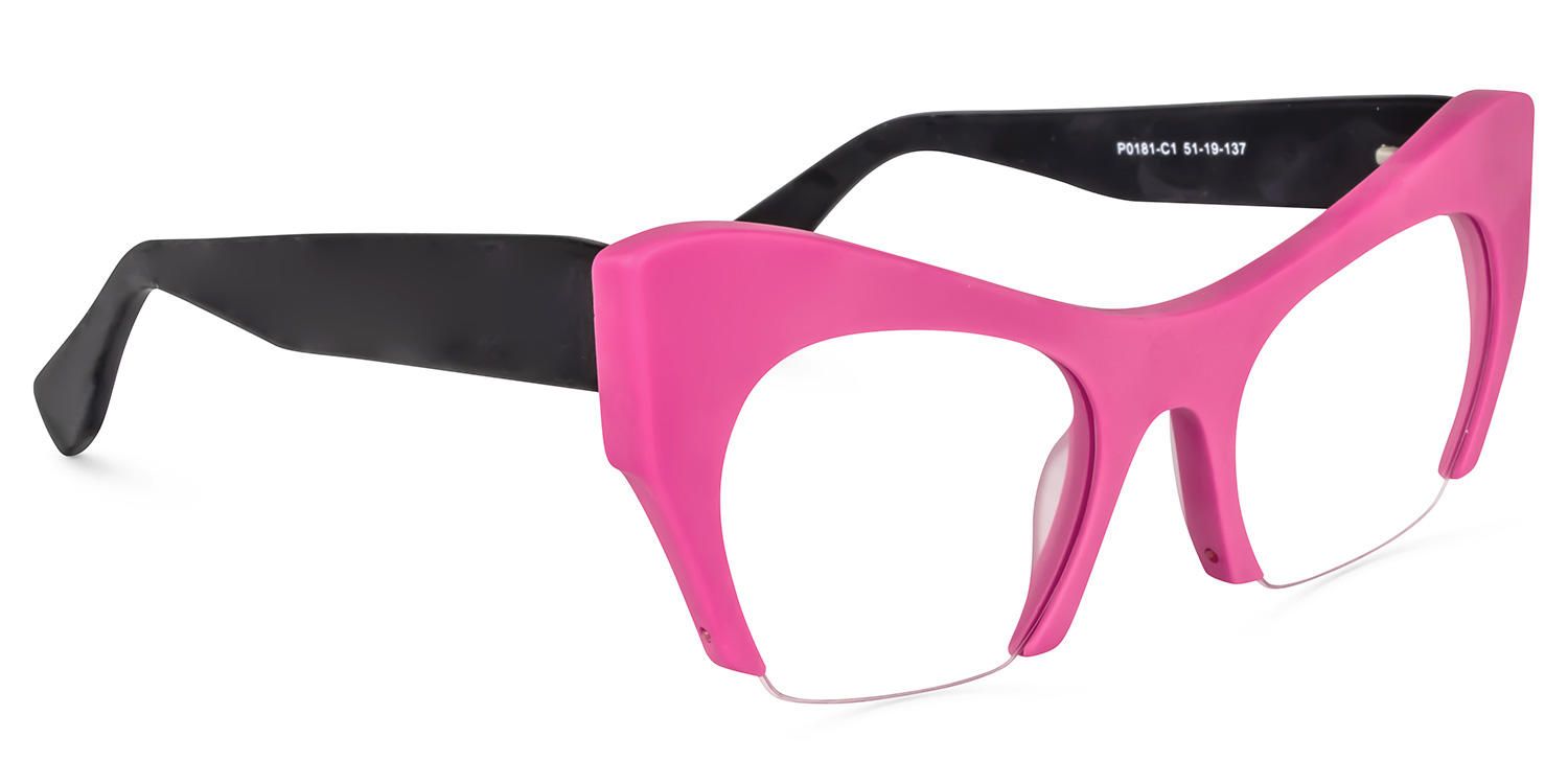 Kyle Cat Eye Pink Eyeglasses | Vooglam Eyeglsses 5