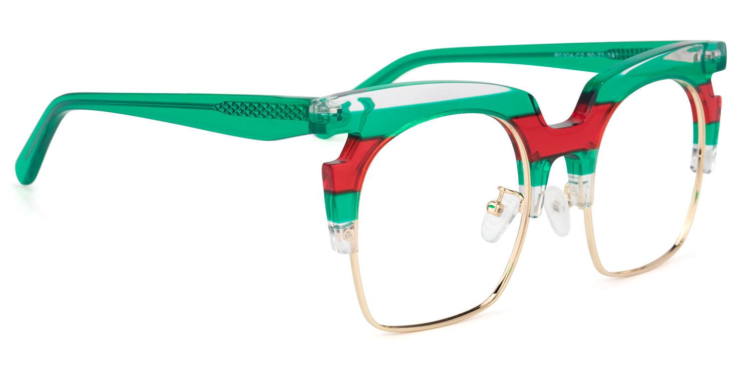 Browline Green Eyeglasses ▏Vooglam Optical Eyeglasses 5