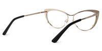 Annabelle - Cat Eye Blue Eyeglasses | Vooglam Side View