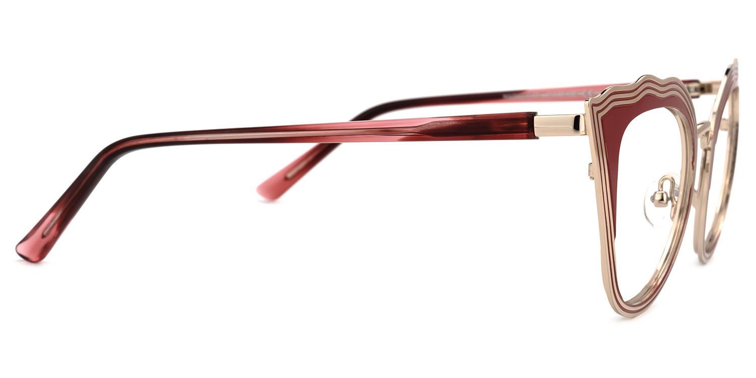 Cat Eye Red Eyeglasses | Vooglam.com 4