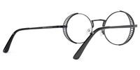 Rojas - Round Black Eyeglasses | Vooglam Side View