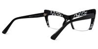 Garza - Cat Eye Animal Eyeglasses | Vooglam Side View