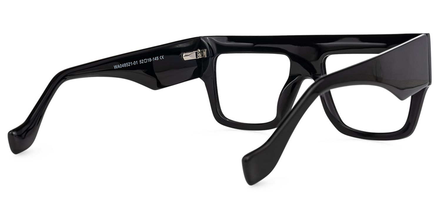 Agustin - Square Black Eyeglasses product detail 3