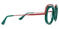 Geometric Green Eyeglasses | Vooglam.com 