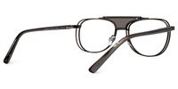 Rosado - Aviator Brown Eyeglasses | Vooglam Side View