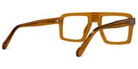 Russeau - Aviator Brown Eyeglasses | Vooglam Side View