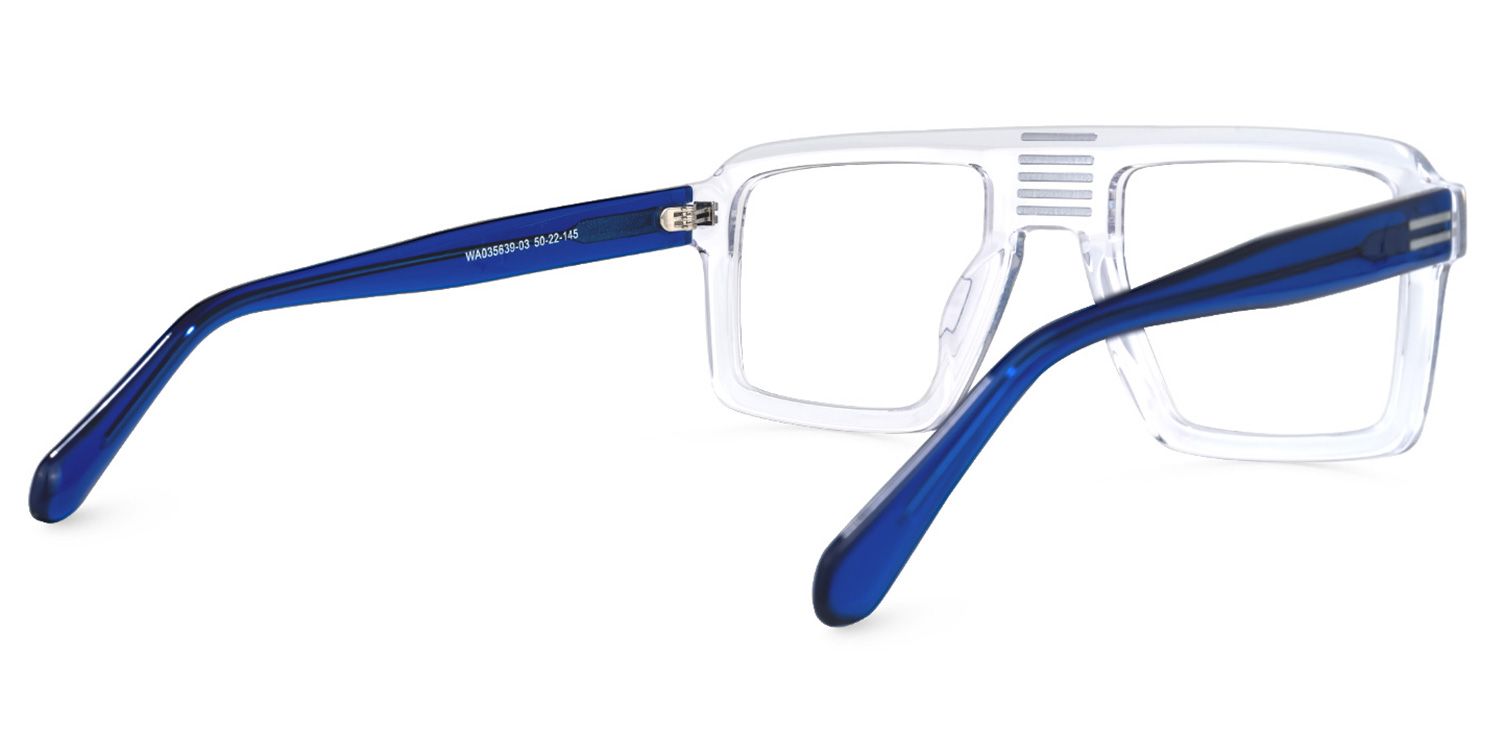 Russeau - Aviator Crystal Eyeglasses | Vooglam Side View
