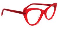 Eleanore - Cat Eye Red Eyeglasses | Vooglam 