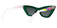 Jeanette - Cat Eye Green Sunglasses | Vooglam Side View
