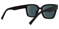 Foxx - Square Black Sunglasses | Vooglam Side View