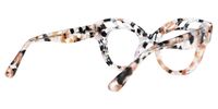 Wimberly - Cat Eye Pattern Eyeglasses | Vooglam Side View