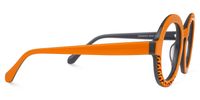 Marcela - Round Orange Eyeglasses | Vooglam 
