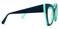 Lozano - Cat Eye Blue Eyeglasses - 4